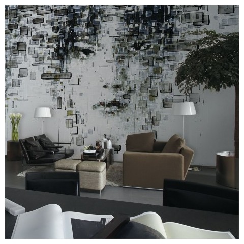 Inkiostro Bianco decoding 01 Vinilic decorative paper