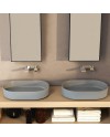 Shui Comfort es un lavabo ovalado de colores de Cielo | Terracerámica