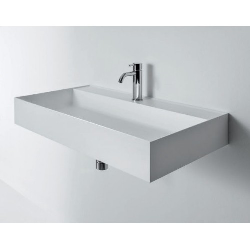 Quattro.Zero It is a rectangular falper basin | Terracerámica