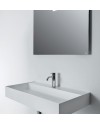 Quattro.Zero es un lavabo de Falper rectangular| Terracerámica