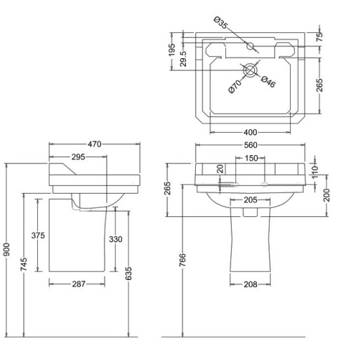 sink-rectangular-Burlington-Edwardian-Terra-ceramic