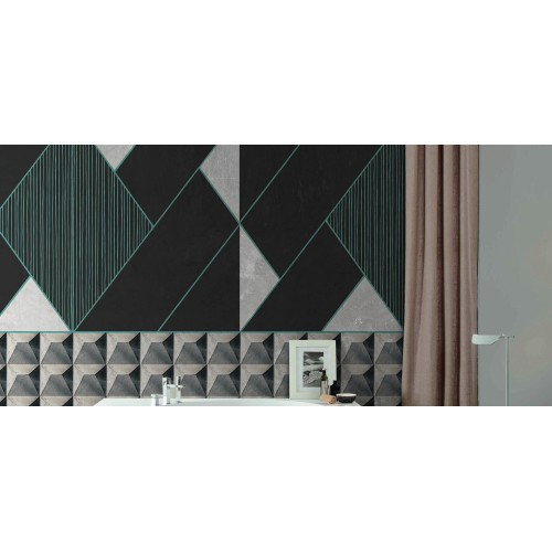 Inkioster Bianco Cement Diamonds Vinyl Decorative Paper