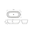 BATHCO PRETORIA BAÑERA EXENTA BLANCO