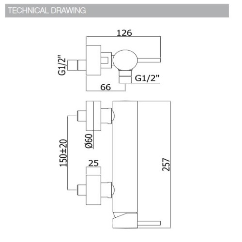 Paffoni Light Exclusive Bath-shower mixer (various finishes)