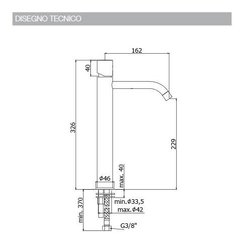 PAFFONI LIGHT EXCLUSIVE FABRIFICO WASHER