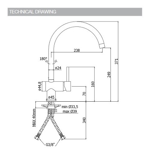 PAFFONI LIGHT EXCLUSIVE FABRIFIC KITCHEN (various finishes)