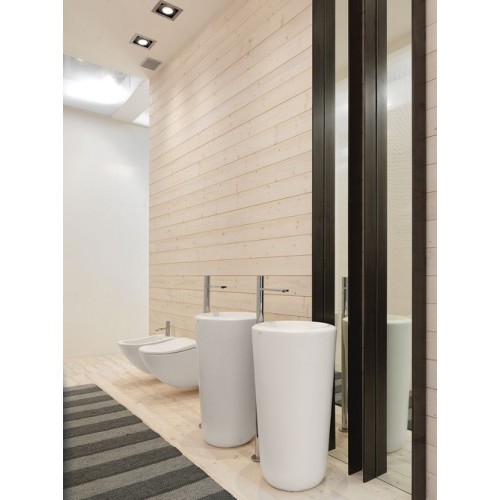 Fluid of sky is a freestanding basin in colors | Terracerámica