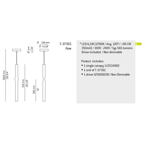 Estiluz Flow Ceiling lamp (various finishes)