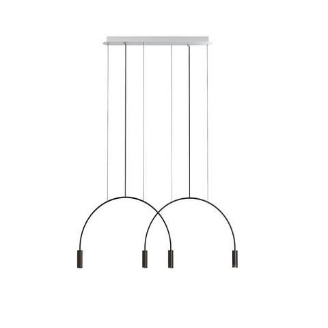 ESTILUZ VOLTA LÁMPARA DE TECHO BLACK