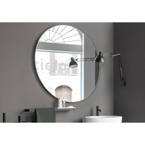 Round is a lacquered round mirror of the sky brand | Terracerámica