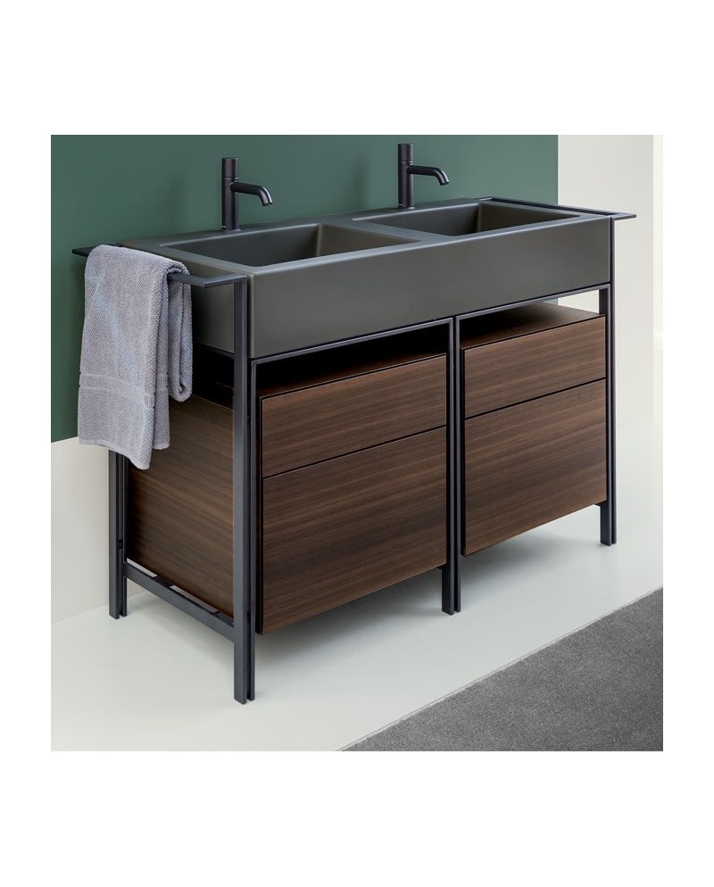 Narciso doppio es un mueble con lavabo doble de Cielo | Terracerámica