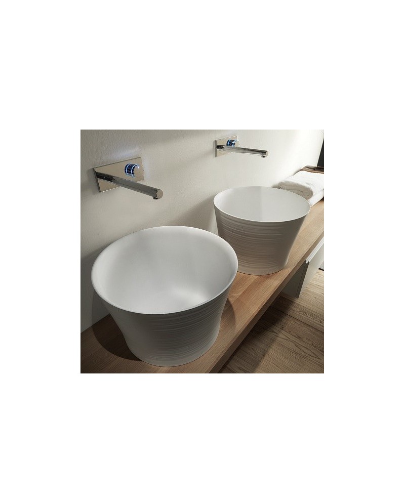 Handmade es un lavabo sobre enciemera de Falper | Terracerámica