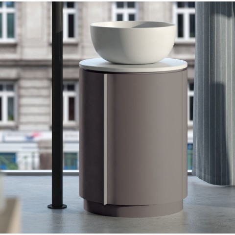 Tiberino de Cielo es un mueble contenedor con lavabo | Terracerámica