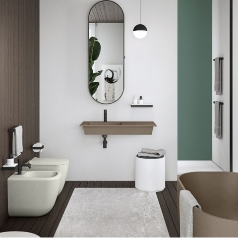 Era es un lavabo cerámico de Cielo en colores | Terracerámica