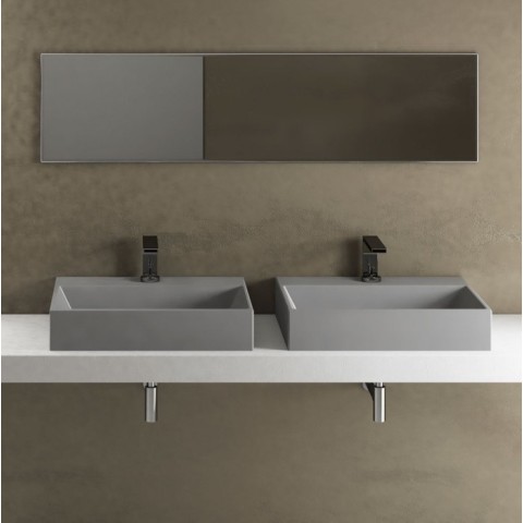 Smile es un lavabo rectangular de colores de Cielo | Terracerámica