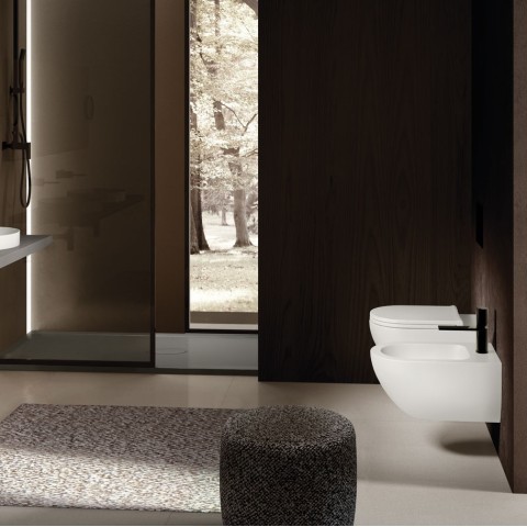 Enjoy is a mini colorless toilet of the sky brand | Terracerámica