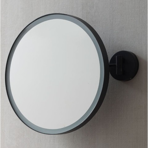 Pluto is a round mirror with light of the sky brand | Terracerámica