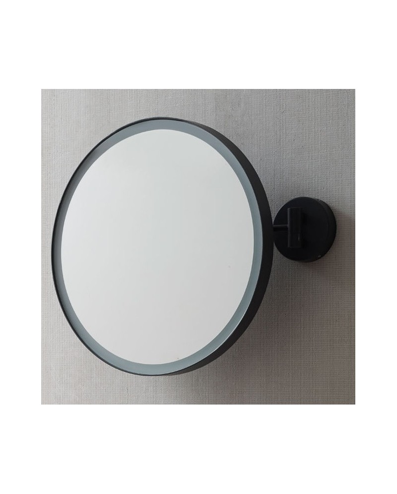 Pluto is a round mirror with light of the sky brand | Terracerámica