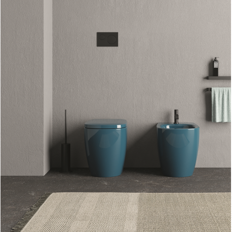 Nic ovvio es un bidé de porcelana a suelo en colores | Terracerámica