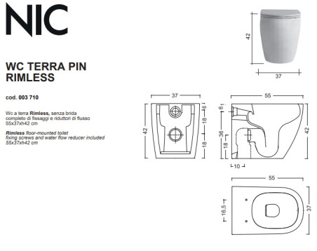 Inodoro suspendido Pin de Nic Design — Singular