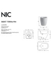 Pin es un bidé a suelo cerámico de la marca Nic | Trerracerámica