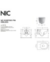 Pin es un inodoro suspendido de porcelana de marca Nic | Terracerámica