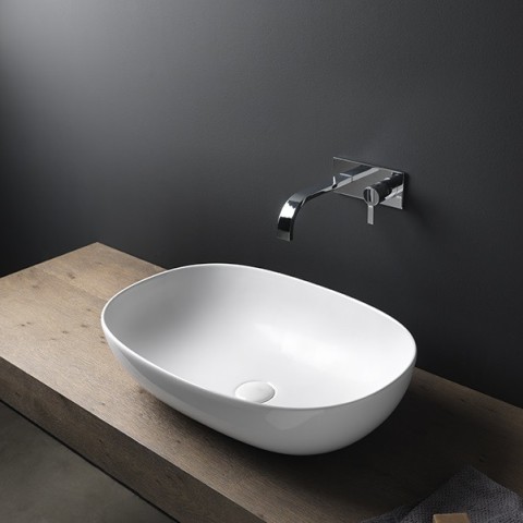 Nic MILK EXTREME, lavabo sobre encimera en colores | Terracerámica