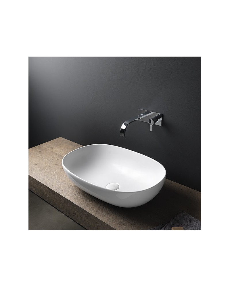 Nic MILK EXTREME, lavabo sobre encimera en colores | Terracerámica