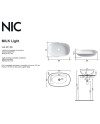 Nic MILK LIGHT, lavabo sobre encimera en colores |Terracerámica