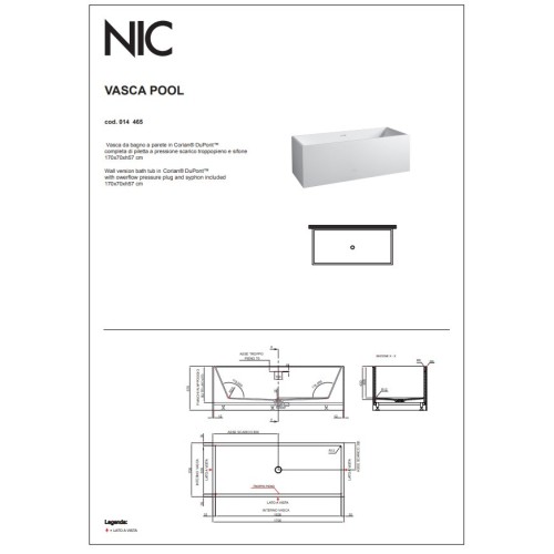 Bañera exenta de la marca NIC, modelo Pool | Terracerámica
