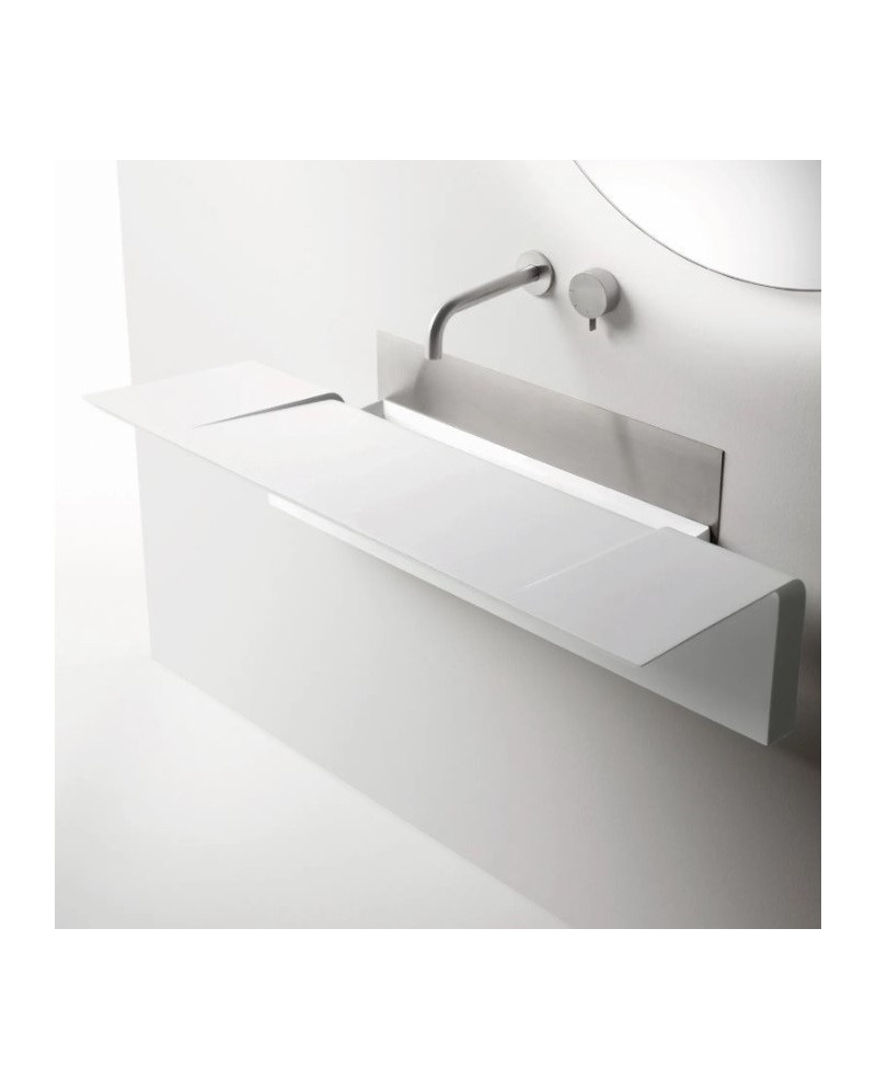 Ala es un lavabo de pared en Cristalplant de Falper | Terracerámica