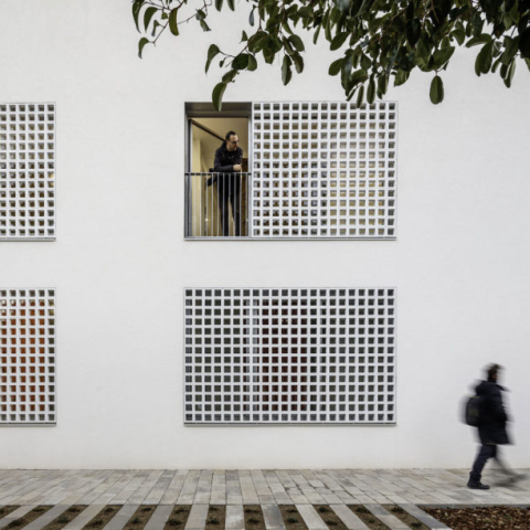 Celosia Cuadrada en barro extrusado | Terracerámica