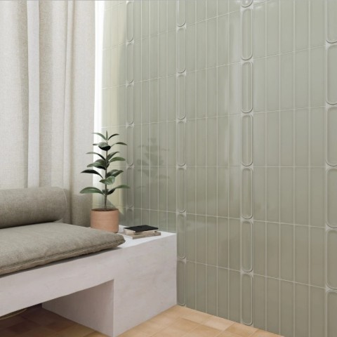 Azulejo Aquarelle O 7,5x30 de WOW. Acabado brillo | Terracerámica