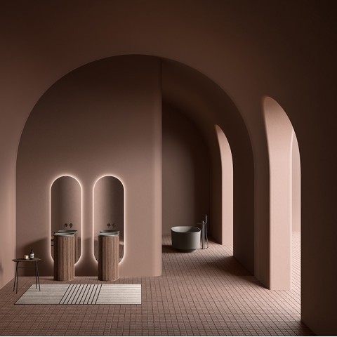 Grace es un lavabo freestanding de Inbani | Terracerámica