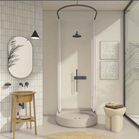 Plato de ducha en colores Augusto I Catini de Cielo | Terracerámica