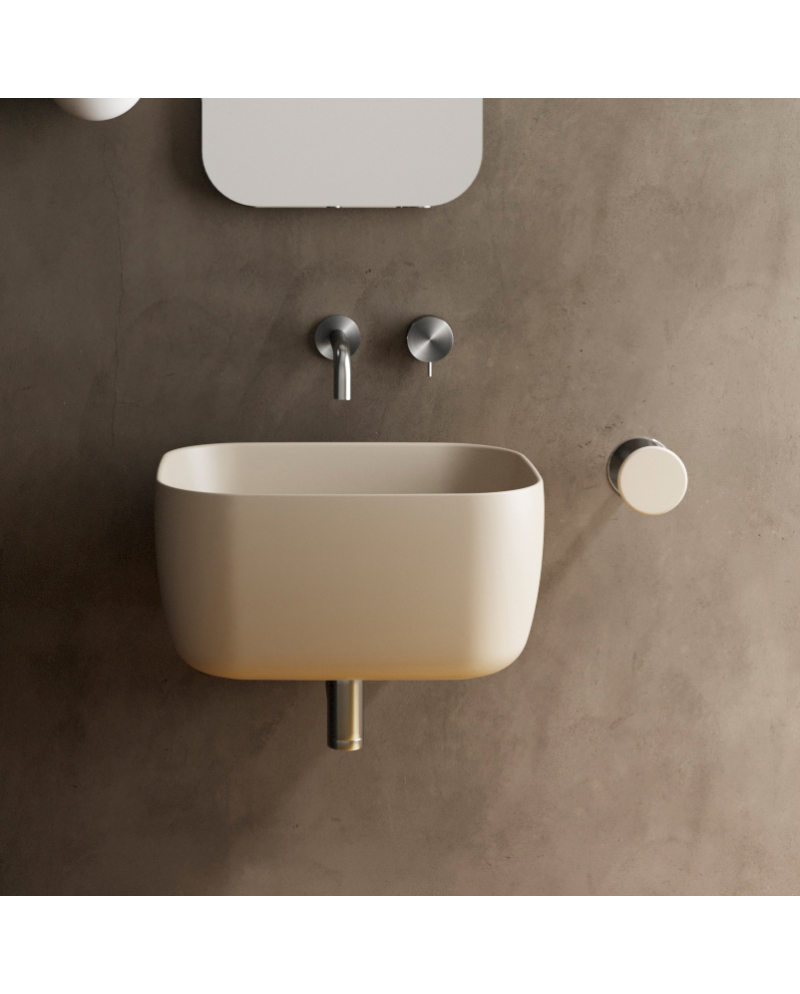 Lavabo de apoyo o suspendido Lola de Galassia | Terracerámica