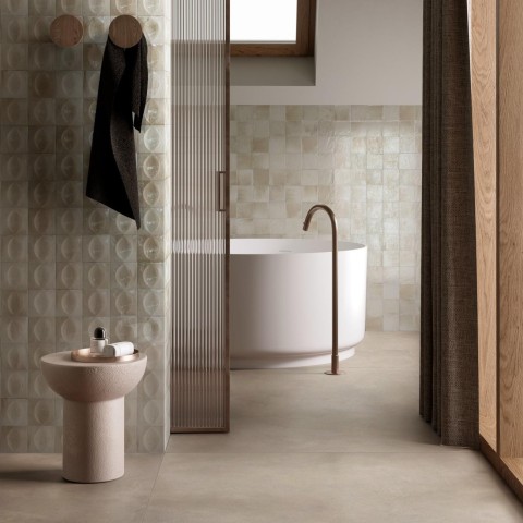 Gleeze es un revestimiento en 3D de Ragno | Terracerámica