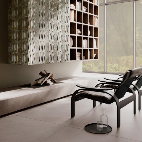 Gleeze es un revestimiento en 3D de Ragno | Terracerámica