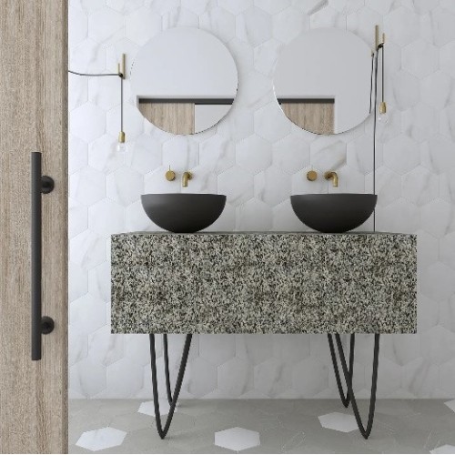 Love Affairs Hexagon is a porcelain of the Wow brand | Terracerámica