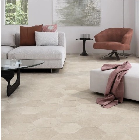 Love Affairs Aura Hexagon is a porcelain Wow | Terracerámica