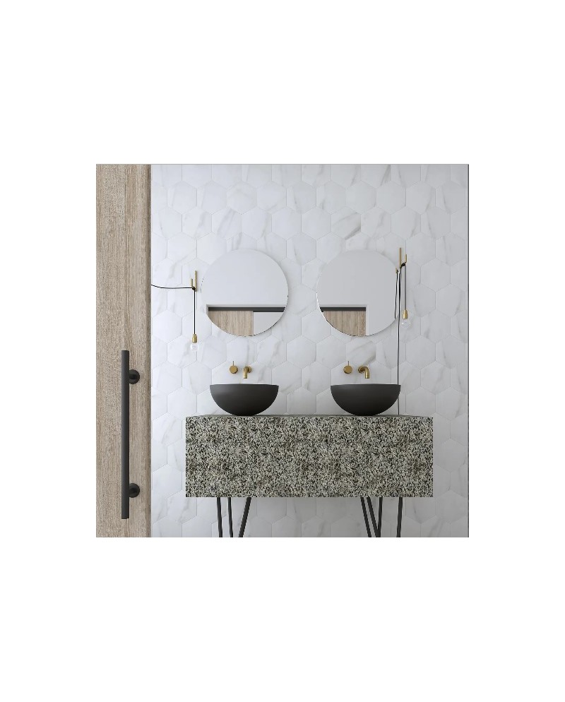 Love Affairs Calacatta Hexagon es un gres de Wow | Terracerámica