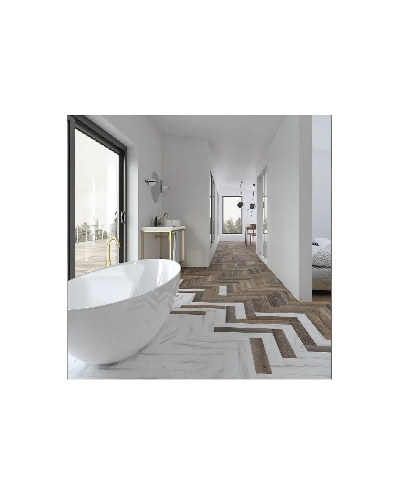 Love Affairs Calacatta Strip es un gres de Wow | Terracerámcia