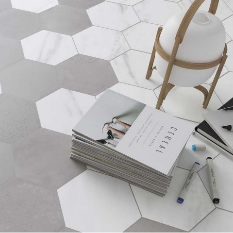 Love Affairs Concrete Hexagon es un gres de Wow | Terracerámica