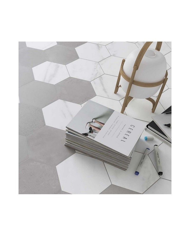 Love Affairs Concrete Hexagon es un gres de Wow | Terracerámica