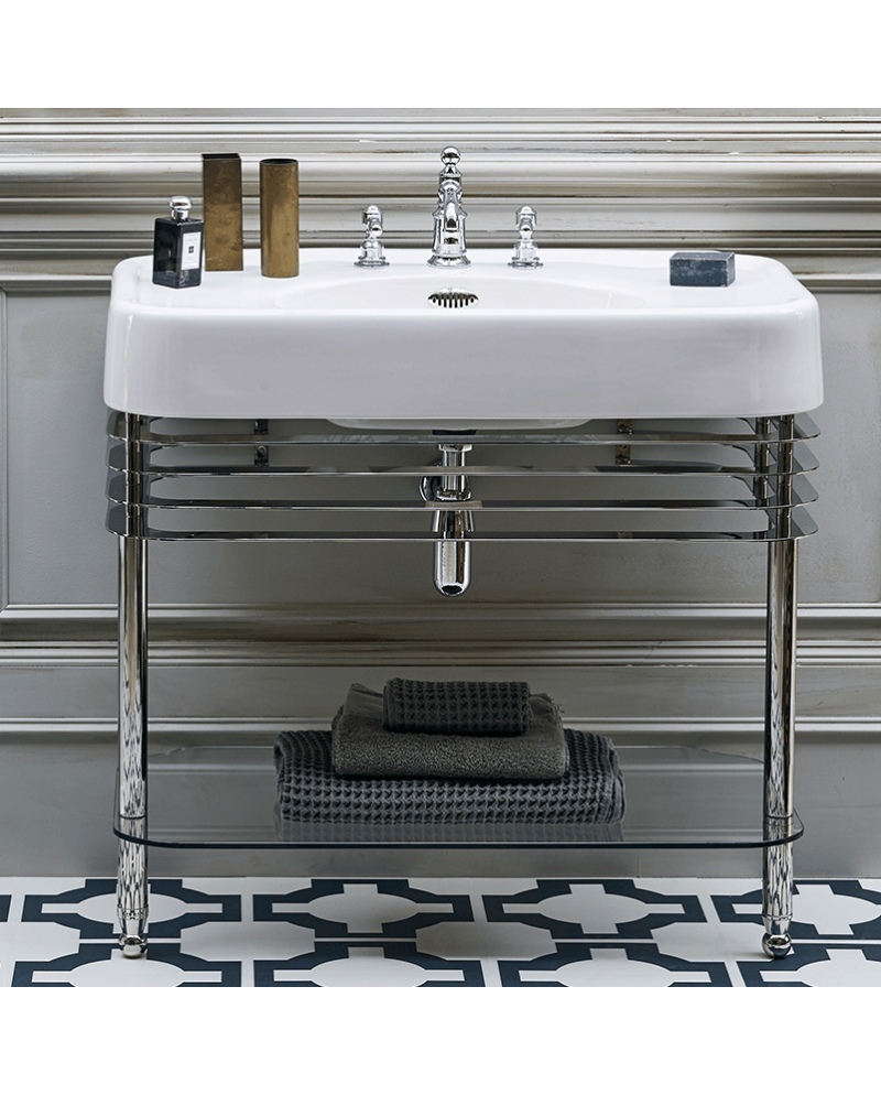 Arcade de Burlington es un lavabo doble con soporte | Terracerámica