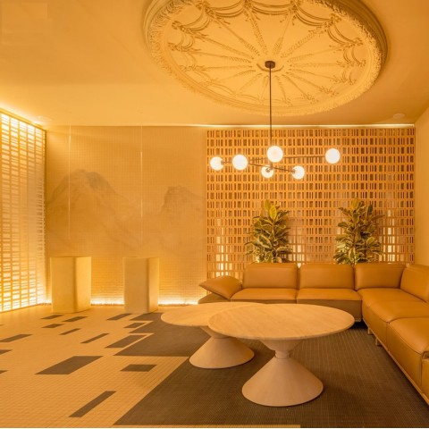 Cuadrada es una celosía de terracota de colores | Terracerámica