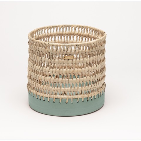 Basquet Nude Rigid es un cesto de mimbre y cerámica | Terracerámica
