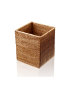 Papelera cuadrada de ratán de la marca Decor Walther | Terracerámica