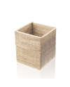 Papelera cuadrada de ratán de la marca Decor Walther | Terracerámica