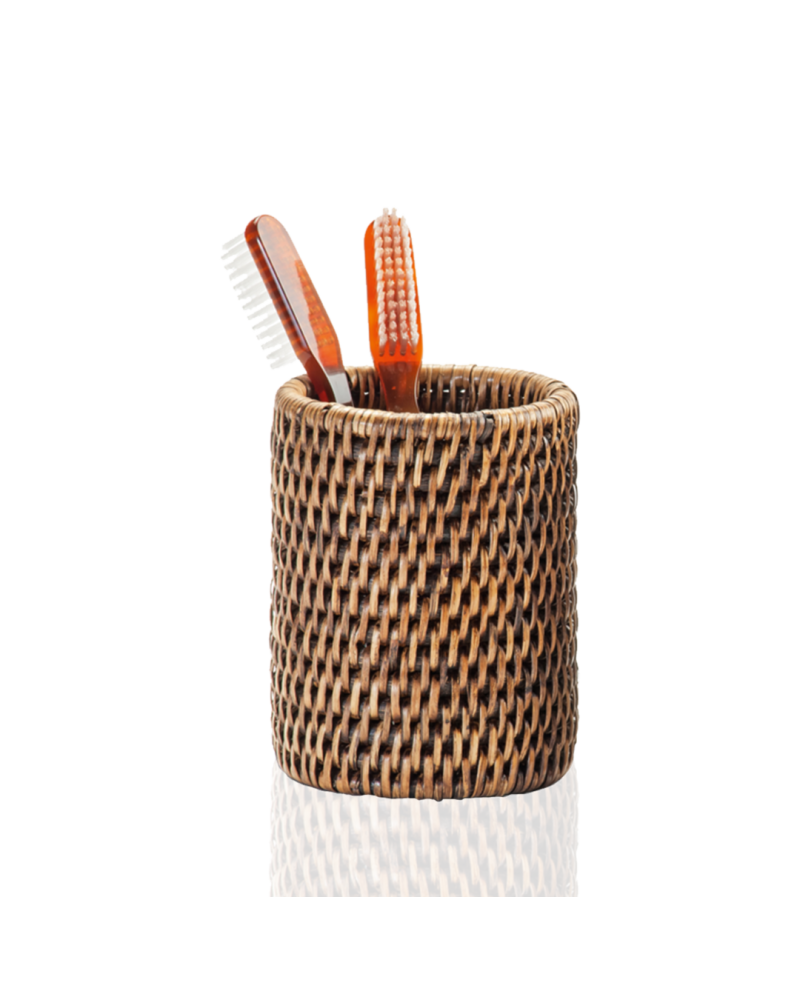 Vaso de ratán de la marca Decor Walther | Terracerámica